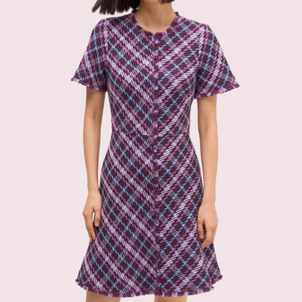 Kate Spade Plaid Tweed Dress